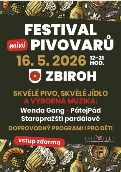 Plakát události Festival minipivovarů Zbiroh 2026