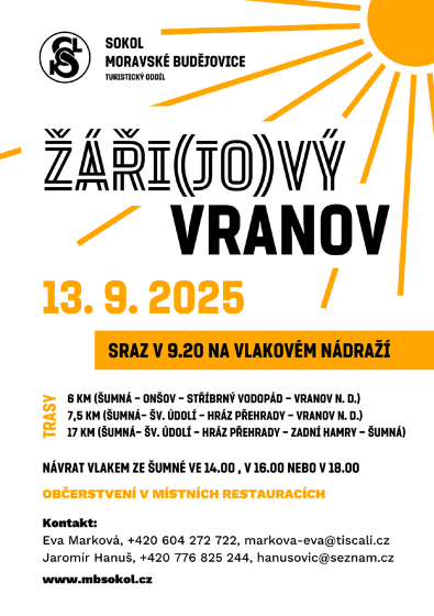 Plakát události Záři(jo)vý Vranov