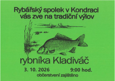 Plakát události Tradiční výlov rybníka Kladiváč