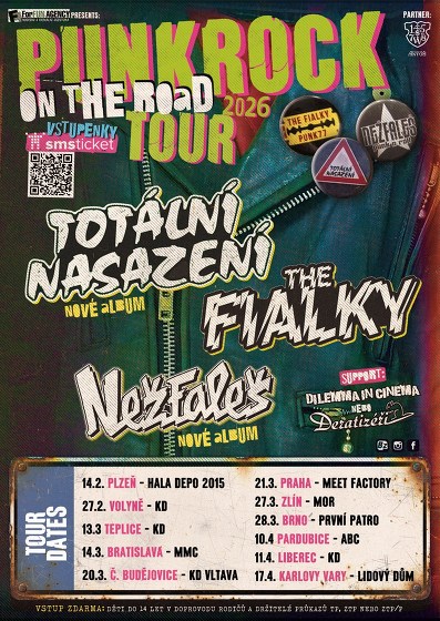 Plakát události PUNKROCK ON THE ROAD – TOUR 2026
