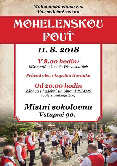 Plakát události Mohelenská pouť 2018