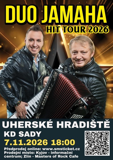 Plakát události Koncert DUO JAMAHA v Uherském Hradišti - HIT TOUR 2026