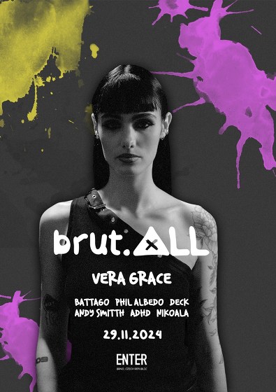 Plakát události brut.ALL no.02 w/ Vera Grace
