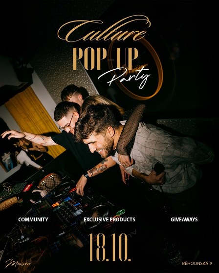 Plakát události Culture Pop-Up party