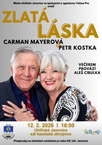 Plakát události Zlatá láska - Carmen Mayerová & Petr Kostka