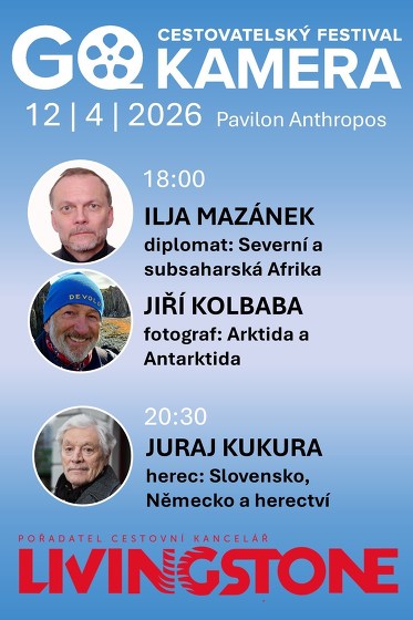 Plakát události GO Kamera 2026 | Mazánek, Kolbaba, Kukura