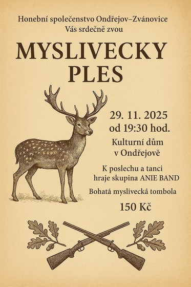 Plakát události Myslivecký ples