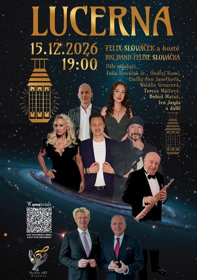 Plakát události Vánoční koncert s Felixem Slováčkem v Lucerně 2026