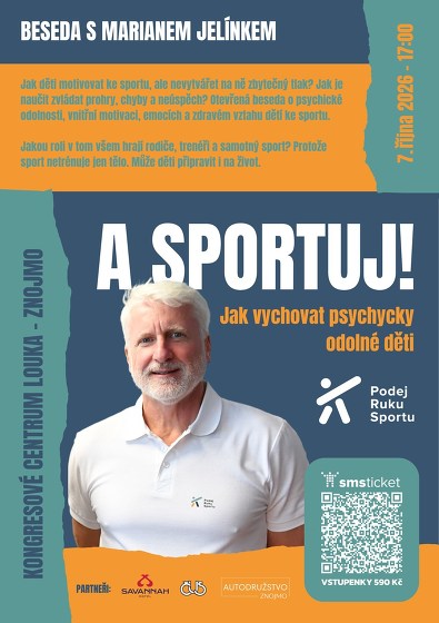 Plakát události A SPORTUJ! Jak vychovat psychycky odolné děti