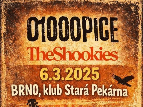 Plakát události O100opice & The Shookies