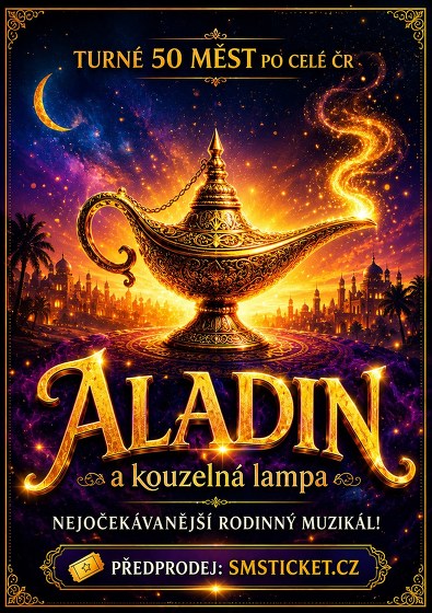 Plakát události ALADIN A KOUZELNÁ LAMPA I Brno