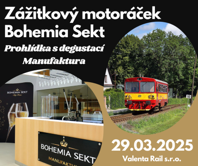 Plakát události Zážitkovým motoráčkem do Bohemia Sektu