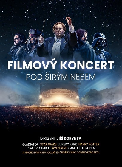 Plakát události Koncert filmové hudby pod širým nebem | Nelahozeves