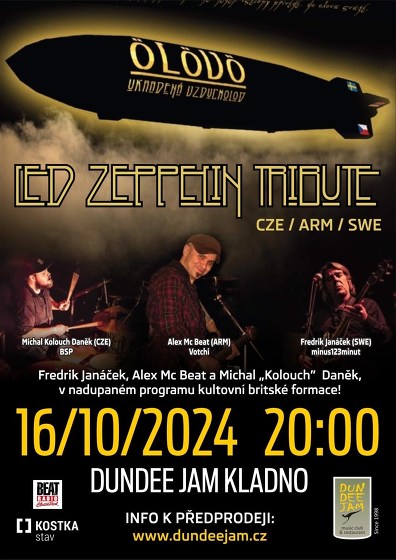 Plakát události Ölövö - Ukradená vzducholoď: Led Zeppelin Tribute