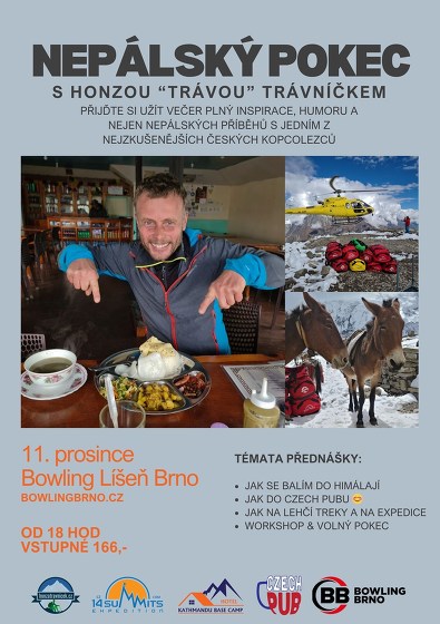 Plakát události Nepálský pokec s Honzou 