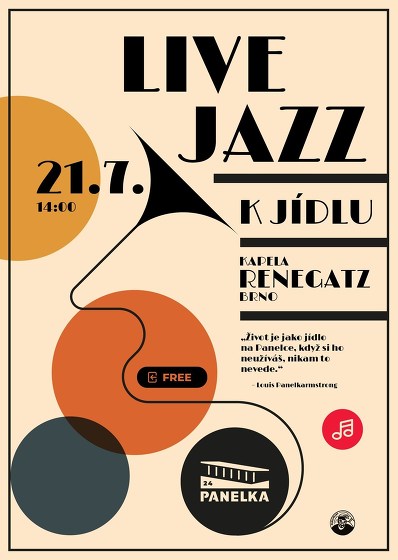 Plakát události Jazz k nedělnímu jídlu