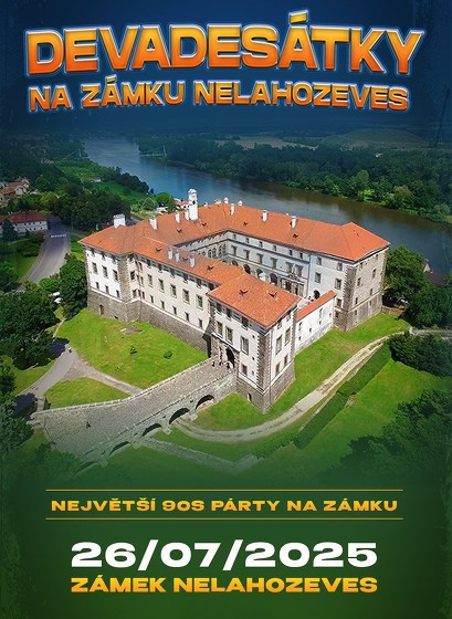 Plakát události Devadesátky na zámku Nelahozeves