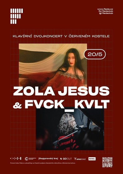 Plakát události Zola Jesus (US) & Fvck_kvlt (SK)