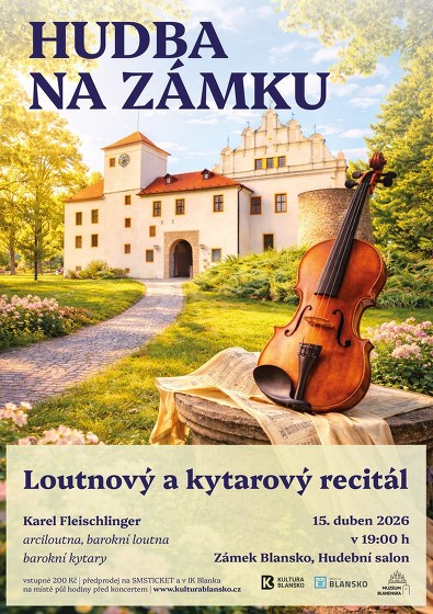 Plakát události Hudba na zámku - Loutnový a kytarový recitál
