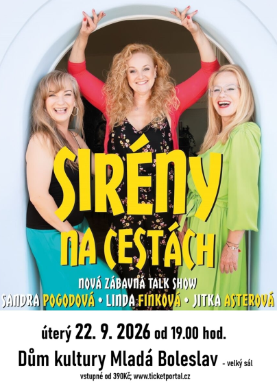 Plakát události Sireny na cestách
