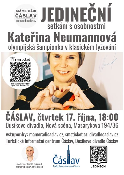 Plakát události JEDINEČNÍ: Kateřina Neumannová | setkání s osobnostmi