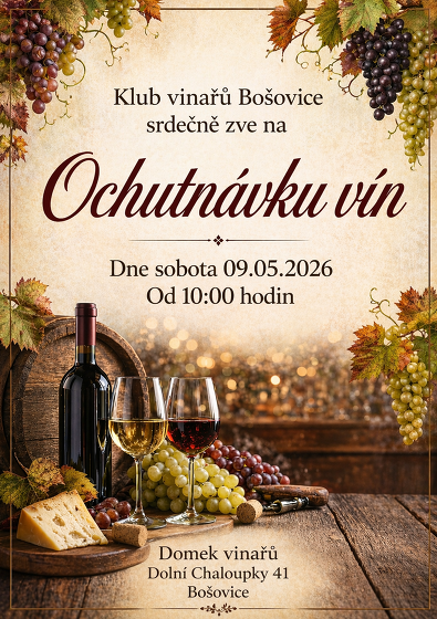 Plakát události Ochutnávka vín