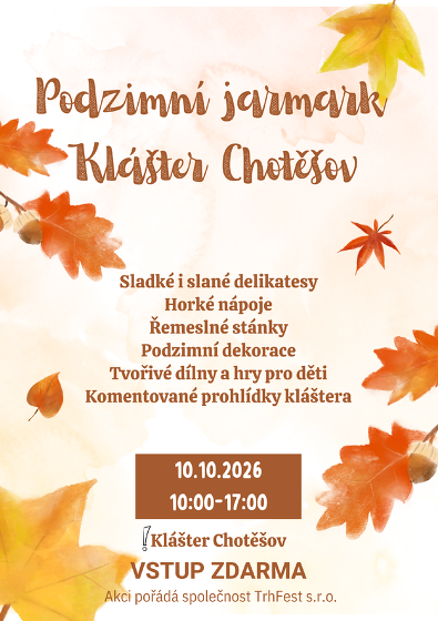 Plakát události Podzimní jarmark Klášter Chotěšov