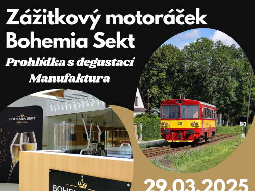 Plakát události Zážitkovým motoráčkem do Bohemia Sektu