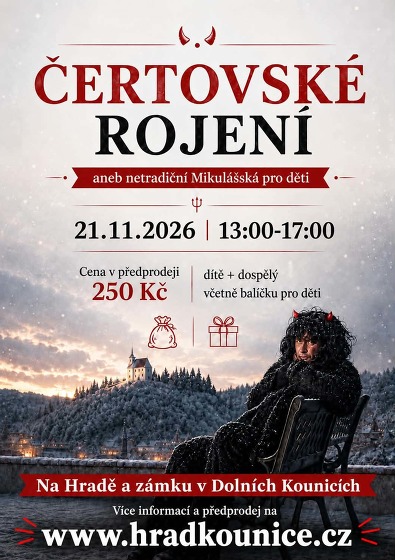 Plakát události Čertovské rojení aneb netradiční Mikulášská pro děti