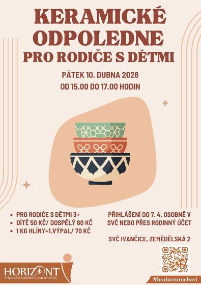 Plakát události Keramické odpoledne pro rodiny s dětmi