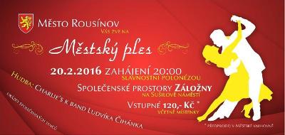 Plakát události Městský ples v Rousínově