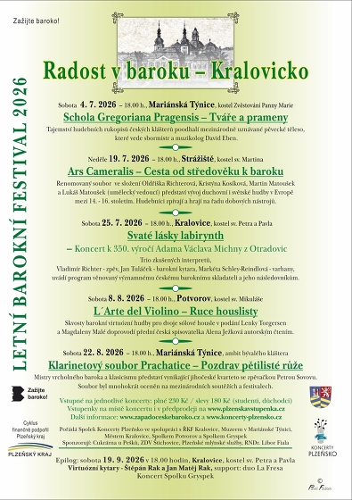 Plakát události Radost v baroku - Kralovicko 2026 - Zažijte baroko!