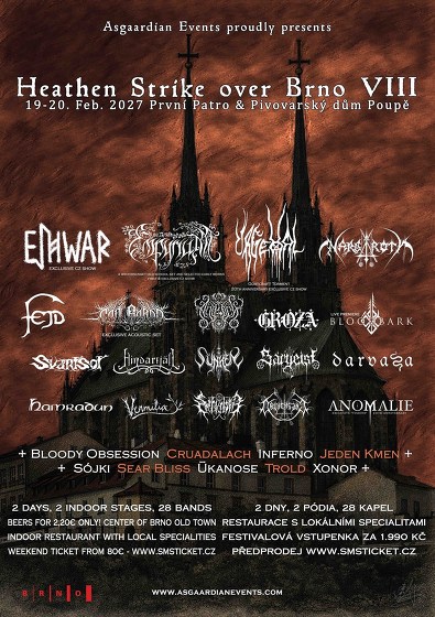 Plakát události Heathen Strike over Brno VIII
