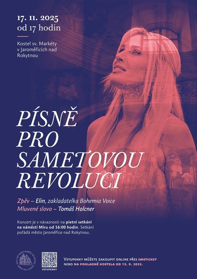 Plakát události Písně pro Sametovou revoluci