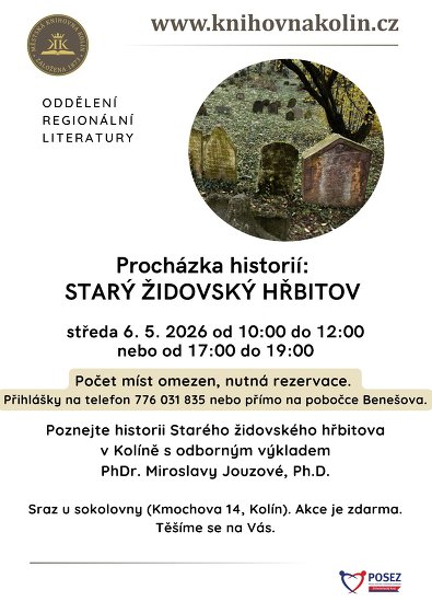 Plakát události Procházka historií: Starý židovský hřbitov