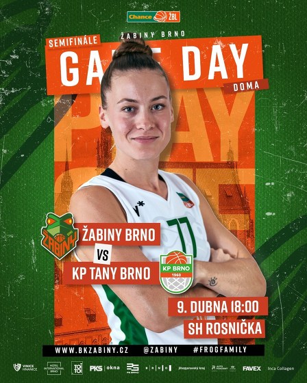 Plakát události SF Chance ŽBL: Žabiny Brno - KP TANY Brno