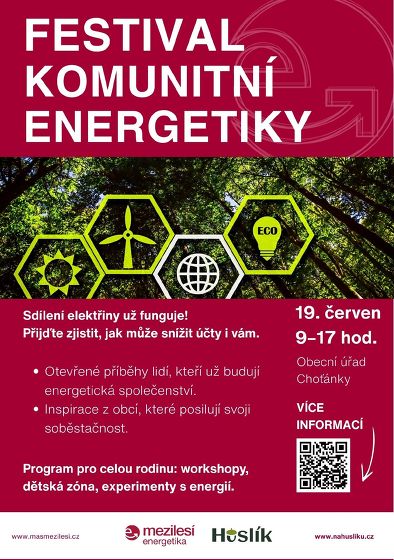 Plakát události Festival komunitní energetiky