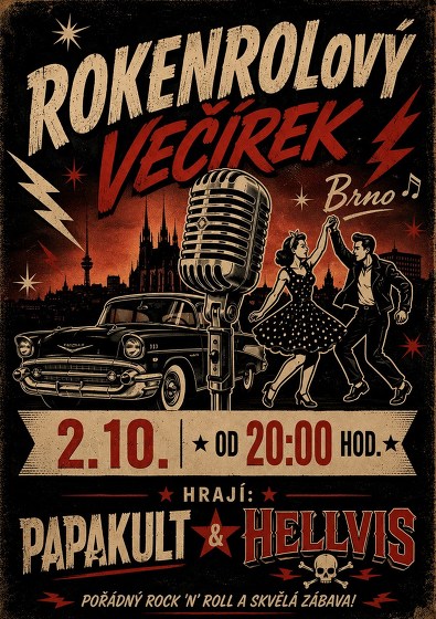 Plakát události HELLVIS & PAPAKULT