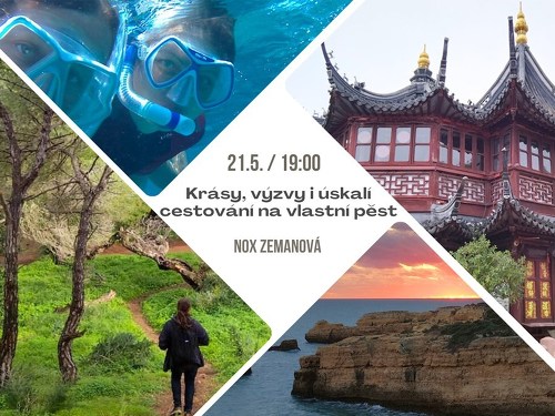Plakát události Krásy, výzvy i úskalí cestování na vlastní pěst