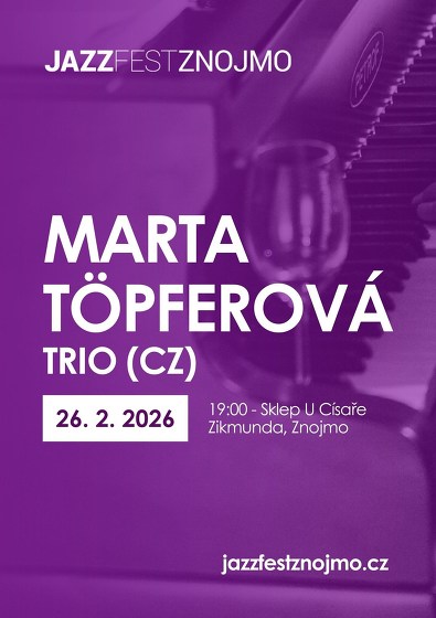 Plakát události Marta Töpferová Trio (CZ)