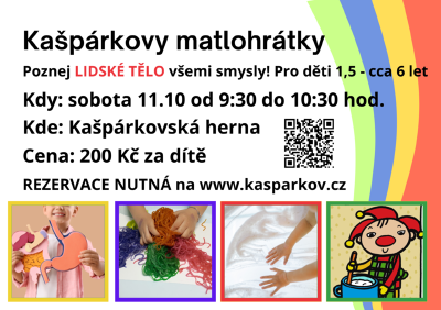 Plakát události Kašpárkovy matlohrátky - lidské tělo