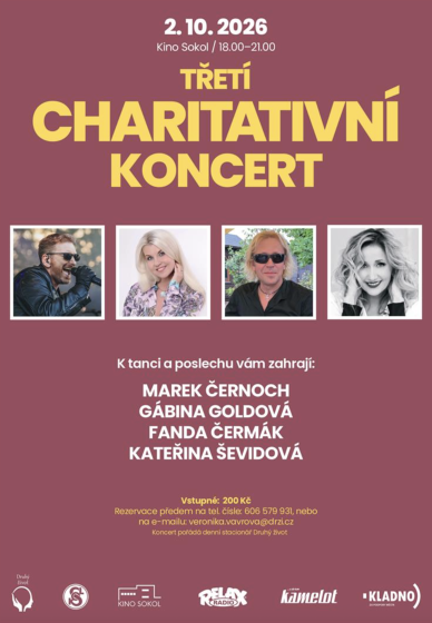 Plakát události Charitativní koncert pro Denní stacionář Druhý život