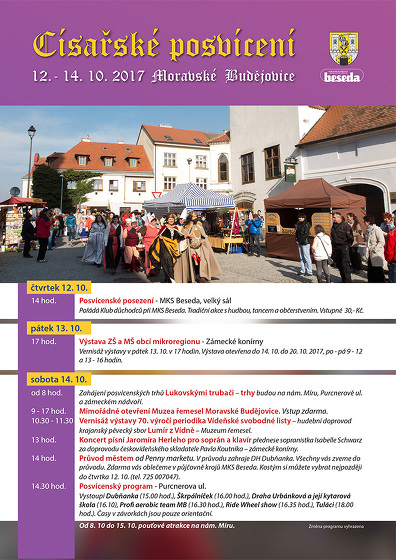 Plakát události Císařské posvícení (12. – 14. 10. 2017)