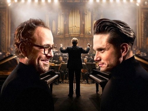 Plakát události Souboj klavírů s orchestrem