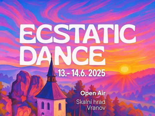Plakát události Ecstatic Dance Open Air | skalní hrad Vranov