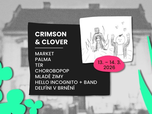 Plakát události Crimson & Clover: Market, Palma, TĒR, Chorobopop...