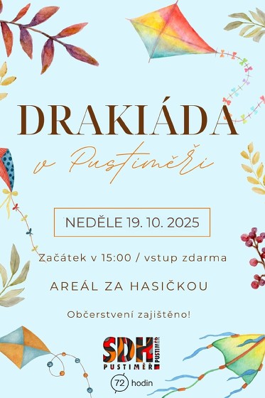 Plakát události Drakiáda v Pustiměři
