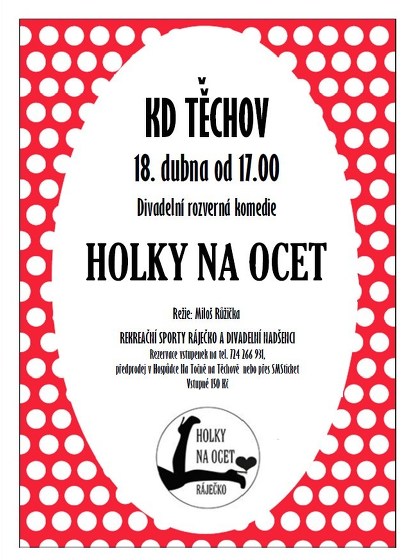 Plakát události Holky na ocet - divadelní komedie