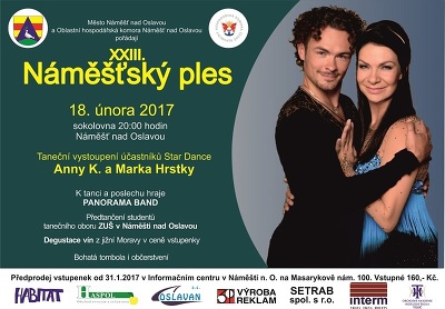 Plakát události XXIII. Náměšťský ples