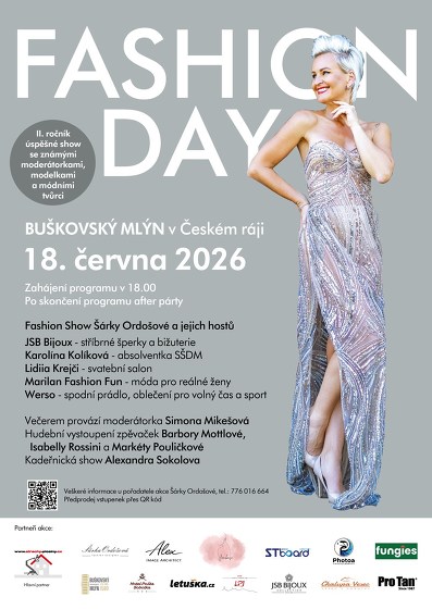 Plakát události Fashion show v Buškovském mlýně